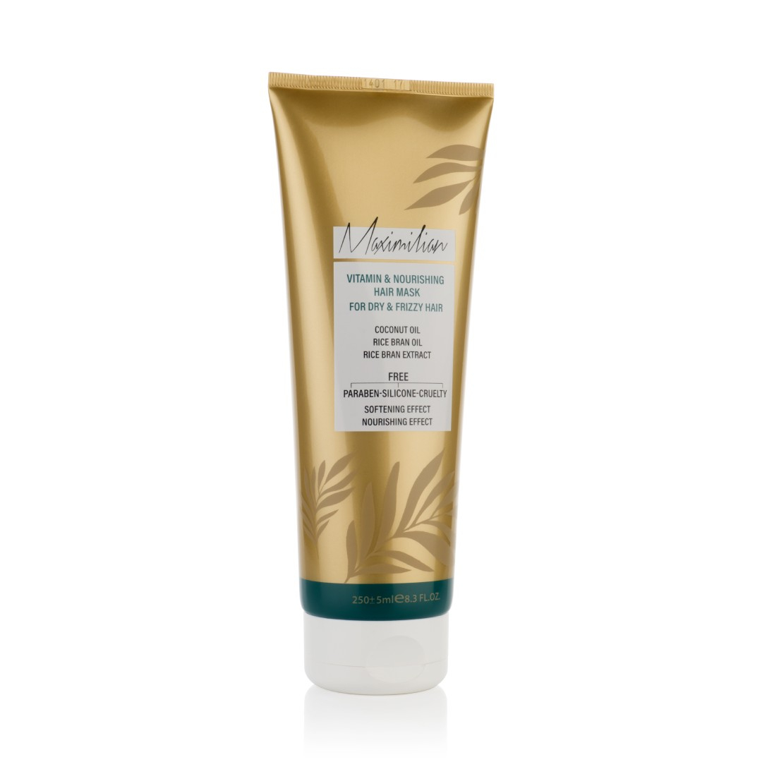 ماسک مو ویتامینه و مغذی بدون نیاز به آبکشی  ماکسیمیلیان مناسب موهای خشک و وز